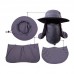 Boonie Snap Hat Brim Ear Neck Cover Sun Hat Flap Cap Fishing Hiking Bucket Hat  eb-25943542